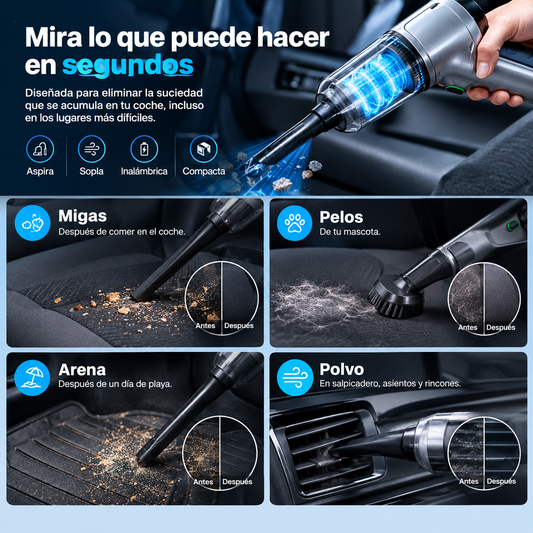 Aspiradora inalámbrica para coche